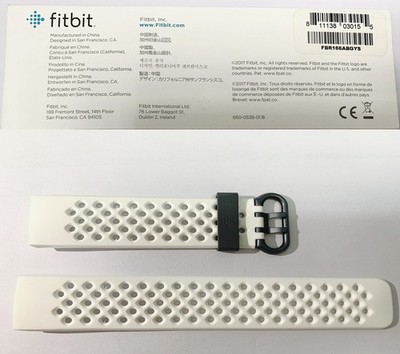 NEW Fitbit Charge 3 Replacement Strap OEM Wristband L Sizes White -USA