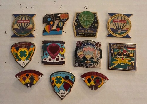 Lot of 11 Vintage Albuquerque Balloon Fiesta Pins 1998/1999 AIBF