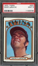 BB - 1972 Topps - #352 - Dave LaRoche - PSA 9 - MINT