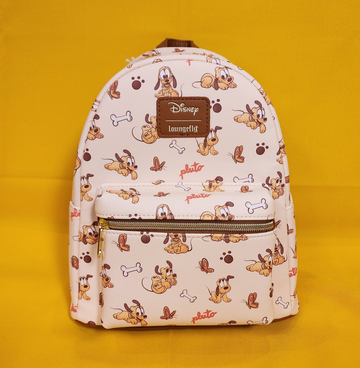 Loungefly Disney Pluto Baby Dog Butterfly AOP Soft Tag Mini  display picture 1