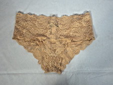 NWT 34 S-M S/M Nude Lace Cosabella Never Say Never Hotpant Panties Underwear