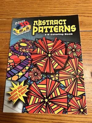 3-D COLORING BOOK - ABSTRACT PATTERNS (DOVER 3-D COLORING By Jessica VG