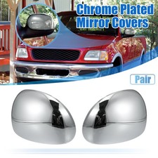 Pack of 2 For Ford F-150 Car Exterior Chrome Plated Power Full Mirror Cover Cap