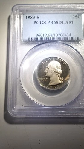 1983-S Washington Quarter Silver Proof PCGS PR68DCAM San Francisco