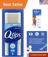 500 Count Cotton Swabs - Perfect for Makeup Touch-Ups & Household Tasks