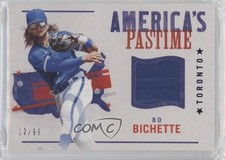 2022 Panini Chronicles America's Pastime Swatches Blue 12/99 Bo Bichette i1p