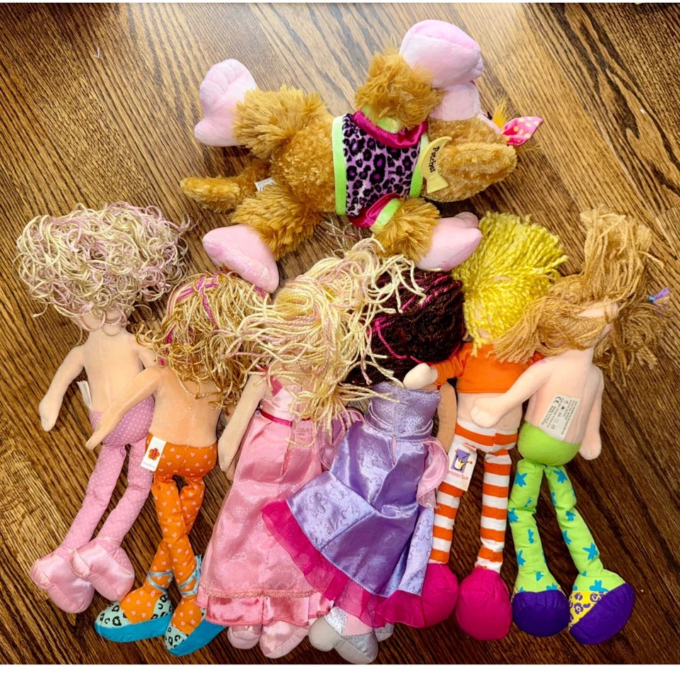 Lote de parches de peluche para muñecas Groovy Girls Princesa Mono Y2K Manhattan Toy Company Foto 2 de 4