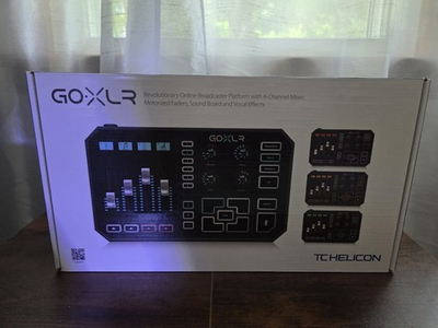 #ad TC Helicon GoXLR 4 channel USB Mixer w motorized faders vocal effects $280.00