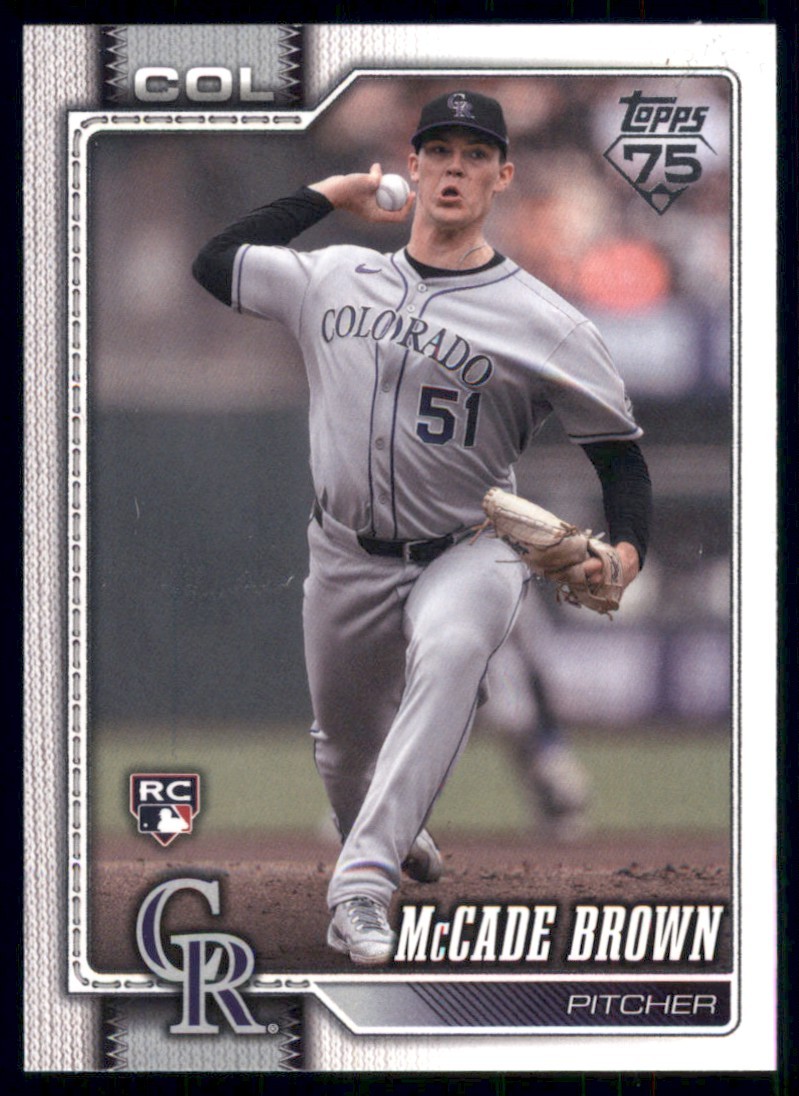 2026 Topps Series 2 McCade Brown RC Colorado Rockies #595