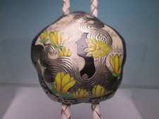 Shiro Satsuma Bolo Tie Platinum Woman Yellow Flower Murata Shiho Signed