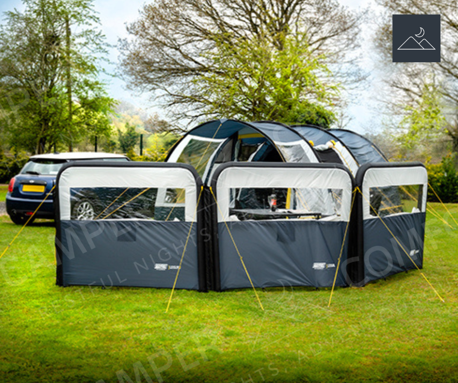 Maypole Inflatable Windbreak 3 Panel Single Inflation Campervan Motorhome MP9526