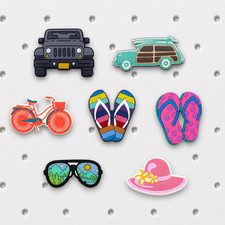 Beach Road Trip 7-Piece Bogg Bag Charm Set