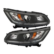 Silscvtt Lhrh Headlights For Honda Accord 2013-2015 Wo Led Drl Halogen Clear Silscvtt Lhrh Headlights For Honda Accord 2013-2015 Wo Led Drl Halogen Clear