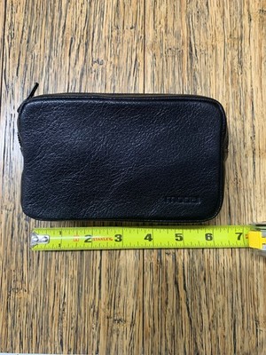 Small Moda Black Leather Bag For Your Belt