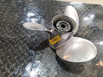 13 1/2 X 22  Stainless Steel Outboard Propeller For Mercury Turbo