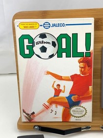 1989 Nintendo NES Game - Goal! w/ Box Sleeve Manual Poster Insert Foam