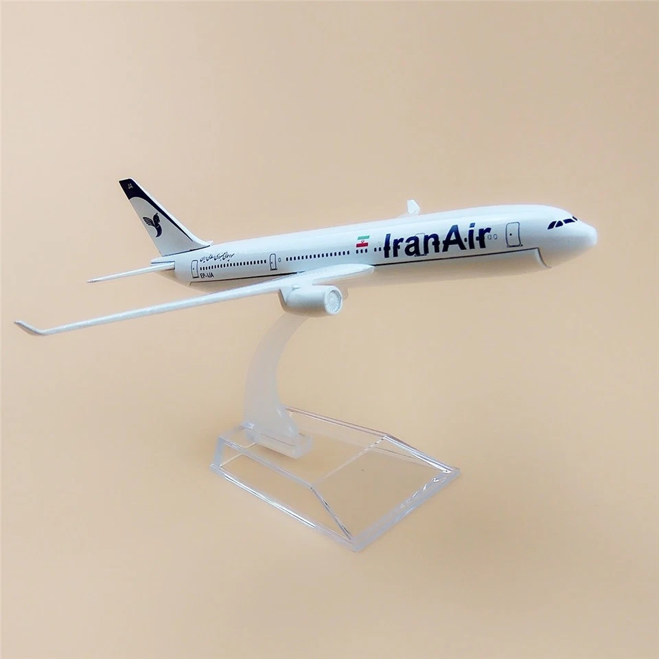 1:400 Modello Aereo in Lega Diecast 16cm Iran Air Airbus A330-200 da Collezione - Immagine 3 di 4