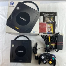 Nintendo GameCube Console Black DOL-001 CIB Complete in Box - Tested