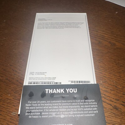 Authentic Apple iPhone 14 PRO Space Black 256GB Empty Box Only No