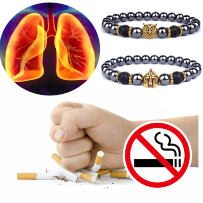 cigarettes after sex bracelet 2pcs Smoking Cessation Bracelet Magnet Anti Smoke Bracelet Anti Anxiety  Bracelet