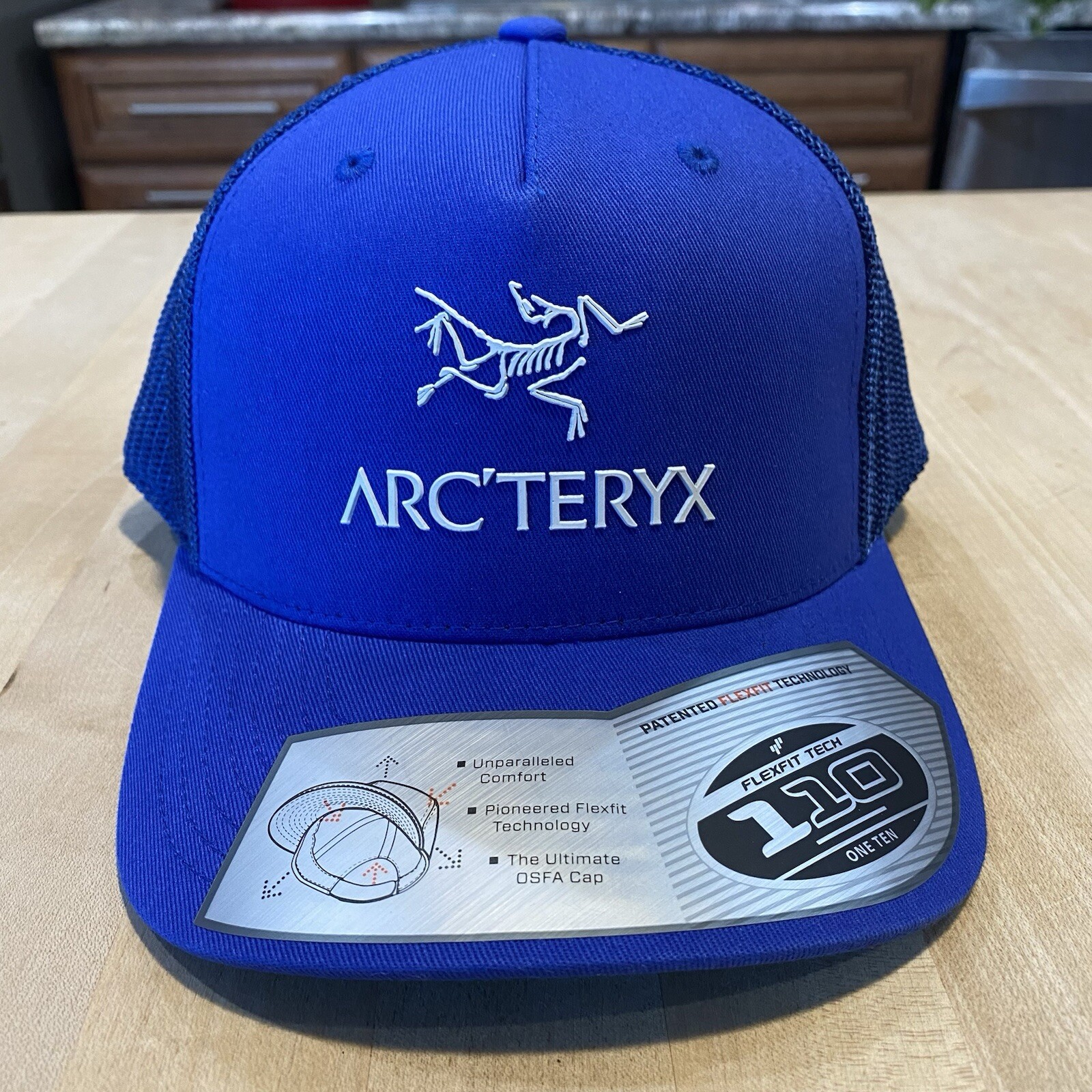 ARC'TERYX Cappello camionista Arcteryx 110 cotone twill logo nuovo con etichette blu Somerset