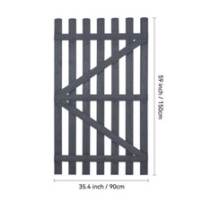 Pressure-Treated Pine Wood Door Wood Garden Gate Pedestrian Gates Fence Panel UK