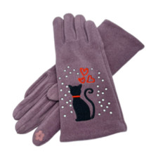 Women Winter Warm Fashion Gloves With Cats