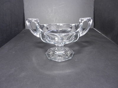 Krys-tol Chippendale Handled Preserve T-46 Clear EAPG 6'' D ca 1907 TM
