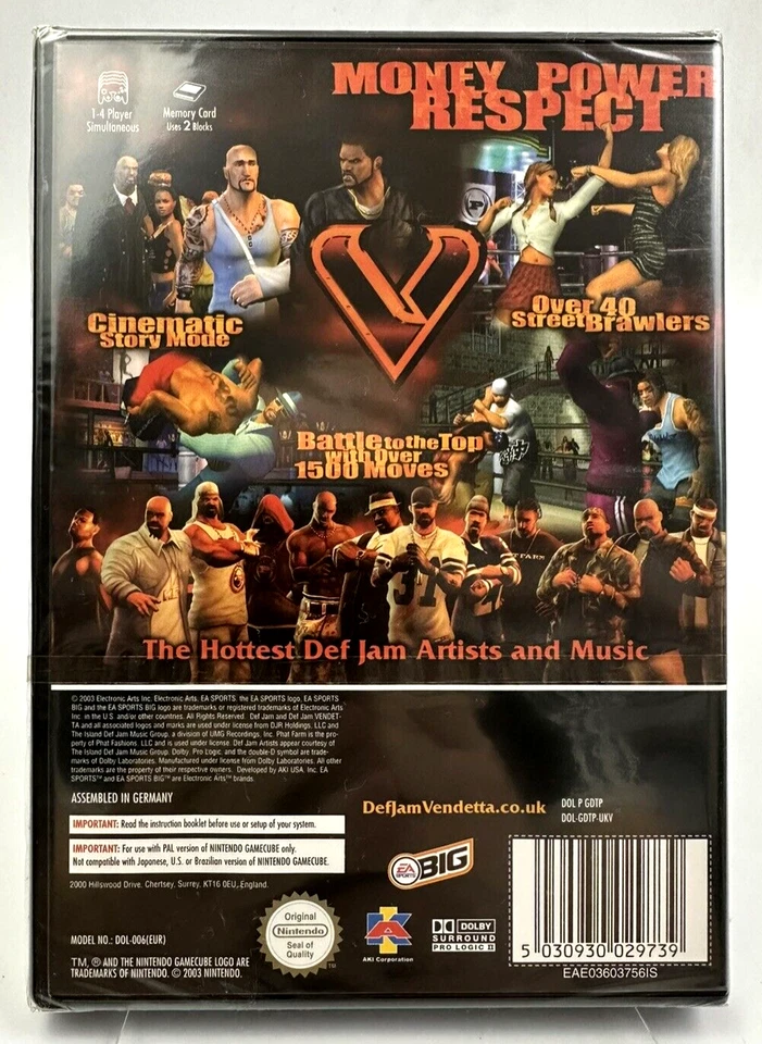 Gamecube Def Jam Vendetta , UK Pal, Brand New Factory Sealed, Last few copies - Image 2 of 4