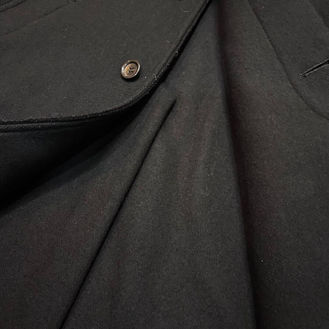 MASAKI MATSUSHIMA Double Face Wool Single Coat Black Men's 2 MASAKI MATSUSHIMA Double Face Wool Single Coat Black Men's 2