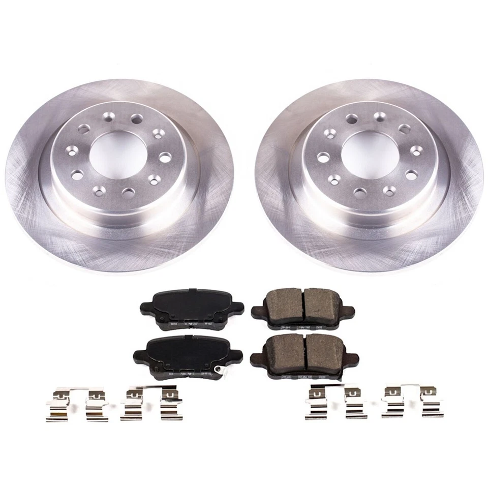 KOE7721 Powerstop Juego de 2 Ruedas Disco de Freno y Kits de Pastillas Traseras para Chevy GMC Terrain Foto 4 de 4
