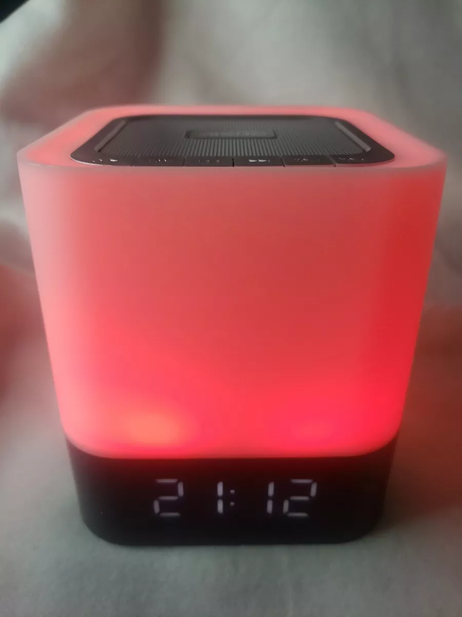 Aisuo Night Light 5 in 1 Bedside Lamp with Bluetooth Speaker 12