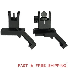 Metal  Mount Removable Adjust Low Profile Fiber Optics Front Rear Iron Sights 