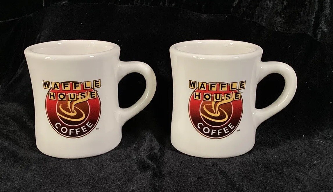 Vintage Waffle House Coffee Mug Tuxton White Thick Restaurant Ware Cups
