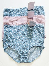 3 Warner's No Pinching No Problems Brief Panty Multi 5738 Sz 8/XL - NWT