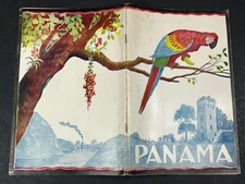 1930s Vintage Panama Travel Tourist Photo Brochure 50 Page Guide Canal Art Deco