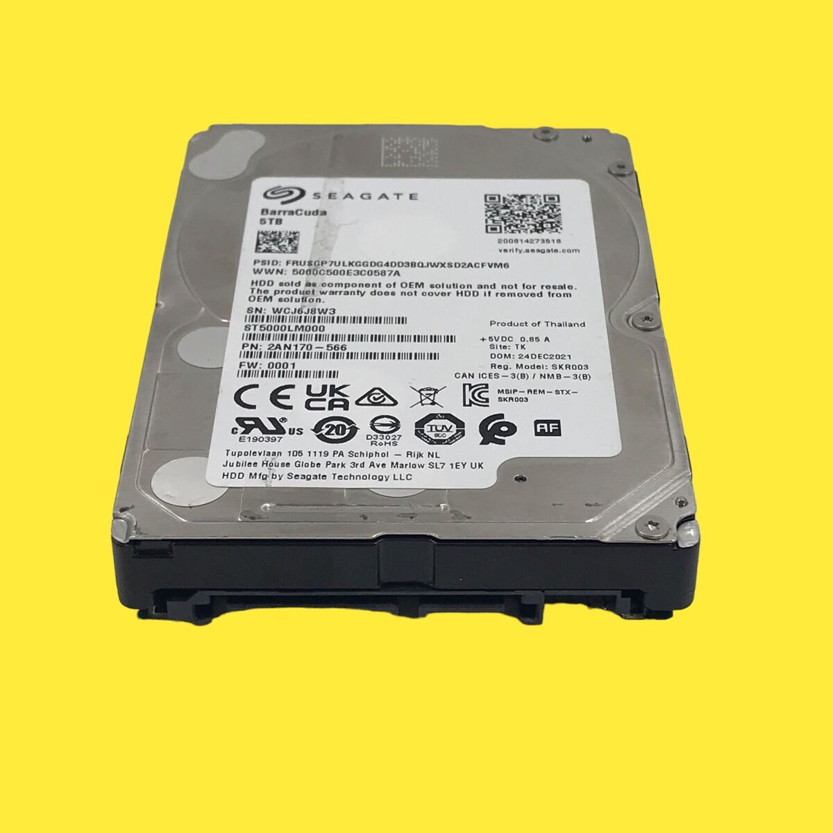 5TB Laptop HDD Seagate ST5000LM000 Hard Drive - FOR PARTS 5TB Laptop HDD Seagate ST5000LM000 Hard Drive - FOR PARTS