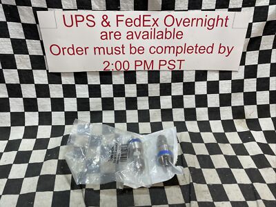2x SWAGELOK Quick Connect Stem with Valve 1/4'', Blue Key, SS-QC4-D-400K5 #B2C