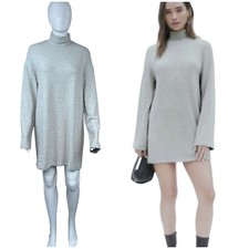 Reformation Aspen Knit Sweater Dress MEDIUM Turtleneck Cozy Preppy QuietLuxury