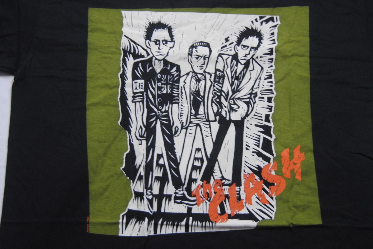 THE CLASH 1ST ALBUM CARTOON T SHIRT NEW OFFICIAL JOE STRUMMER