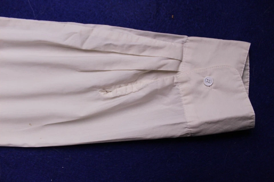 BLUSA ESPRIT VINTAGE Damas Talla 6 Marfil Sólido Manga Larga Ligera Elástica Foto 4 de 4