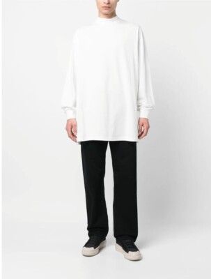 Y-3 MOCK NECK TEE Long Sleeve T Shirt White IB4774 Unisex