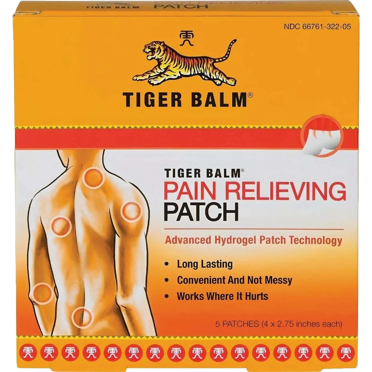 Parche Tiger Balm over-the-counter alivio del dolor y fiebre medicamentos