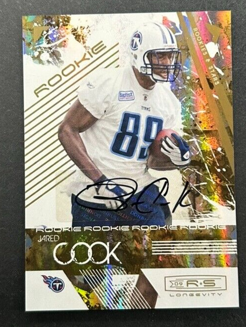 Jared Cook Donruss Rookies & Stars #157 Autograph