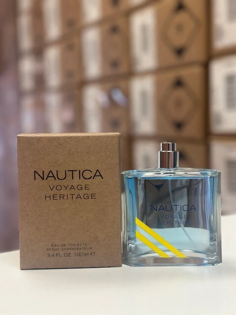 * VOYAGE HERITAGE * Nautica 3.4 oz edt Cologne Men * BRAND NEW TESTER NO  CAP *