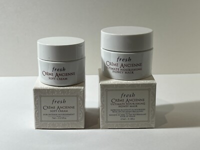 Fresh Crème Ancienne Soft Cream 7ml +Honey Mask 15ml NIB