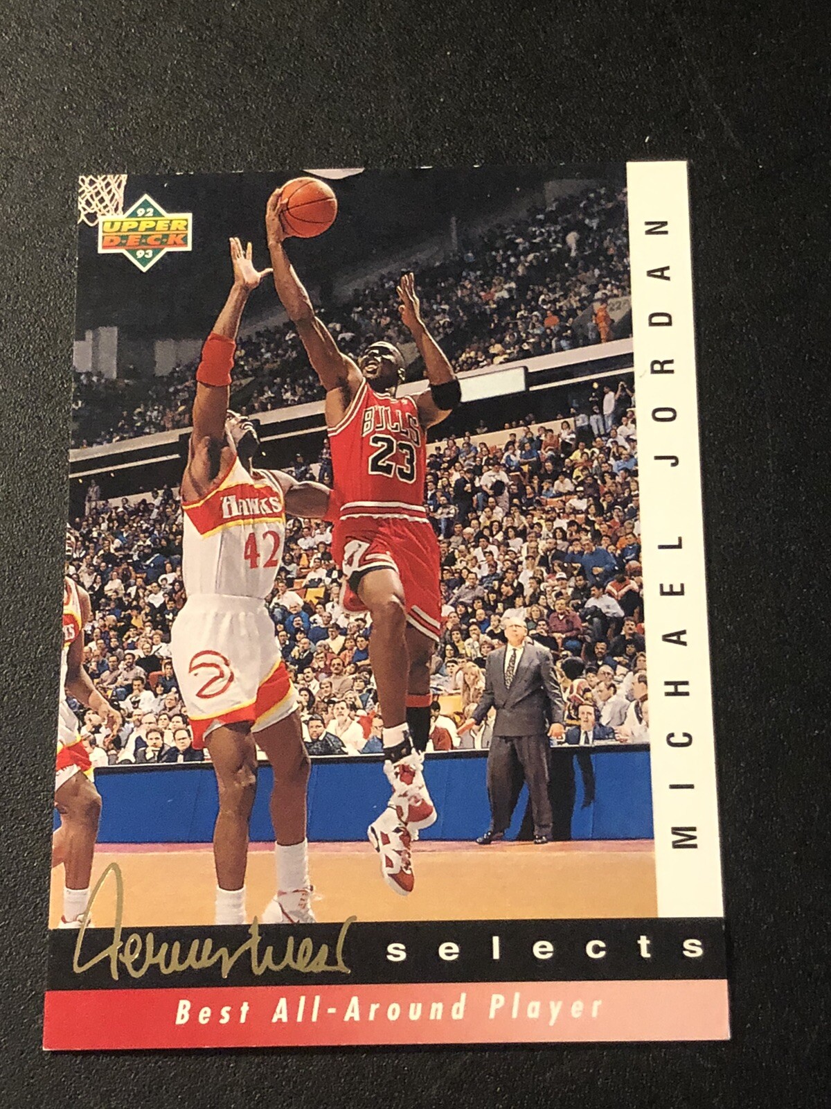 1992-93 Upper Deck Jerry West Selects Michael Jordan #JW8 HOF