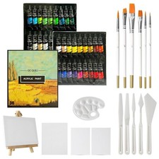 GC QUILL 36 Acrylic Paint Set - 54pcs Painting Supplies with 36  12ml Tubes,...
