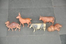 5 Pc Vintage Fine Different Animals Celluloid Figurine/Toy , Japan