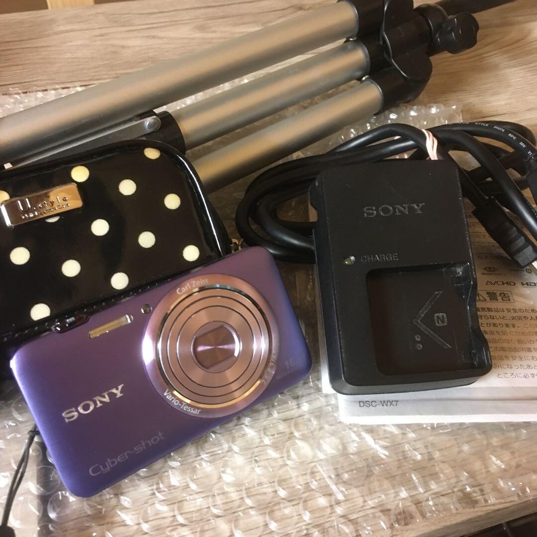 SONY DSC-WX7 Cyber Shot Digital Camera Purple only Japanese